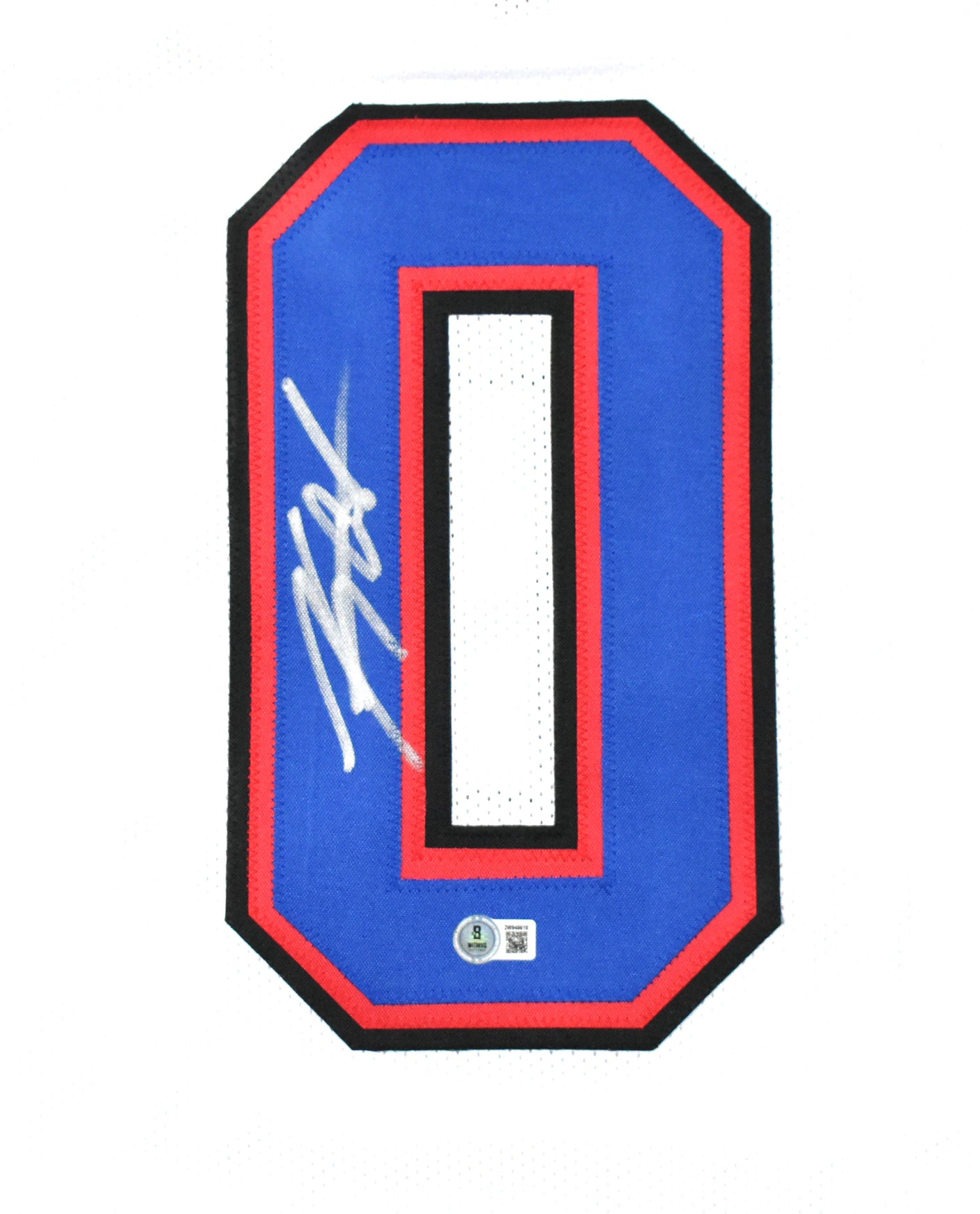 Keon Coleman Autographed White Pro Style Jersey - Beckett W Hologram *Silver