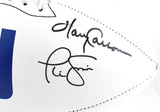 Taylor/Simms/Carson Autographed New York Giants Logo Football - Beckett W Holo