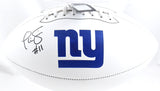 Phil Simms Autographed New York Giants Logo Football - Beckett W Hologram *Black