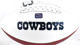 Luke Schoonmaker Autographed Dallas Cowboys Logo Football - Prova *Black