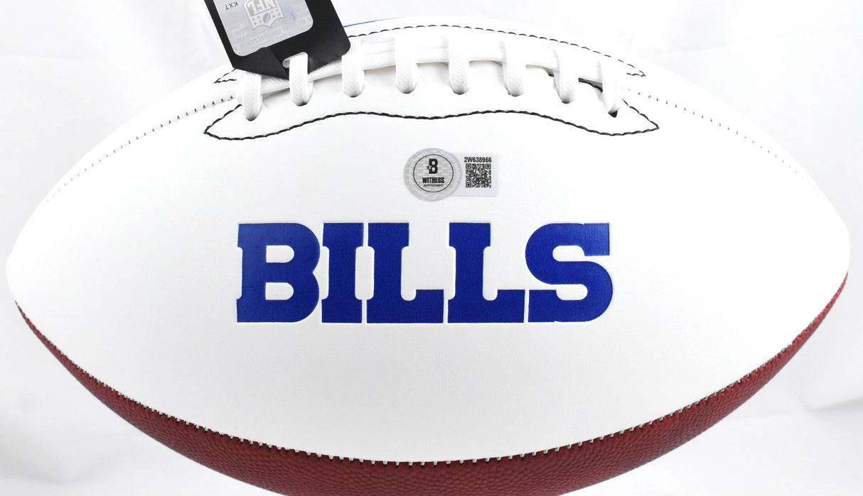 Andre Reed Autographed Buffalo Bills Logo Football HOF - Beckett W Hologram