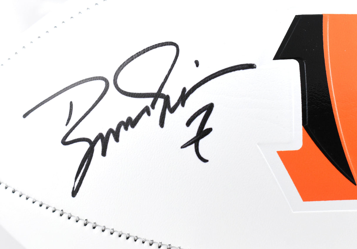 Boomer Esiason Autographed Cincinnati Bengals Logo Football - Beckett W Hologram