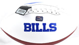 Steve Tasker Autographed Buffalo Bills Logo Football - Prova *Black