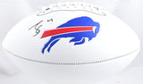 James Cook Autographed Buffalo Bills Logo Football - Beckett W Hologram *Black