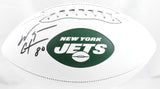 Wayne Chrebet Autographed New York Jets Logo Football- Beckett W Hologram *Black