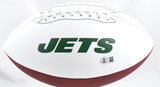 Wayne Chrebet Autographed New York Jets Logo Football- Beckett W Hologram *Black