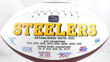 Dermontti Dawson Autographed Pittsburgh Steelers Logo Football HOF - Prova