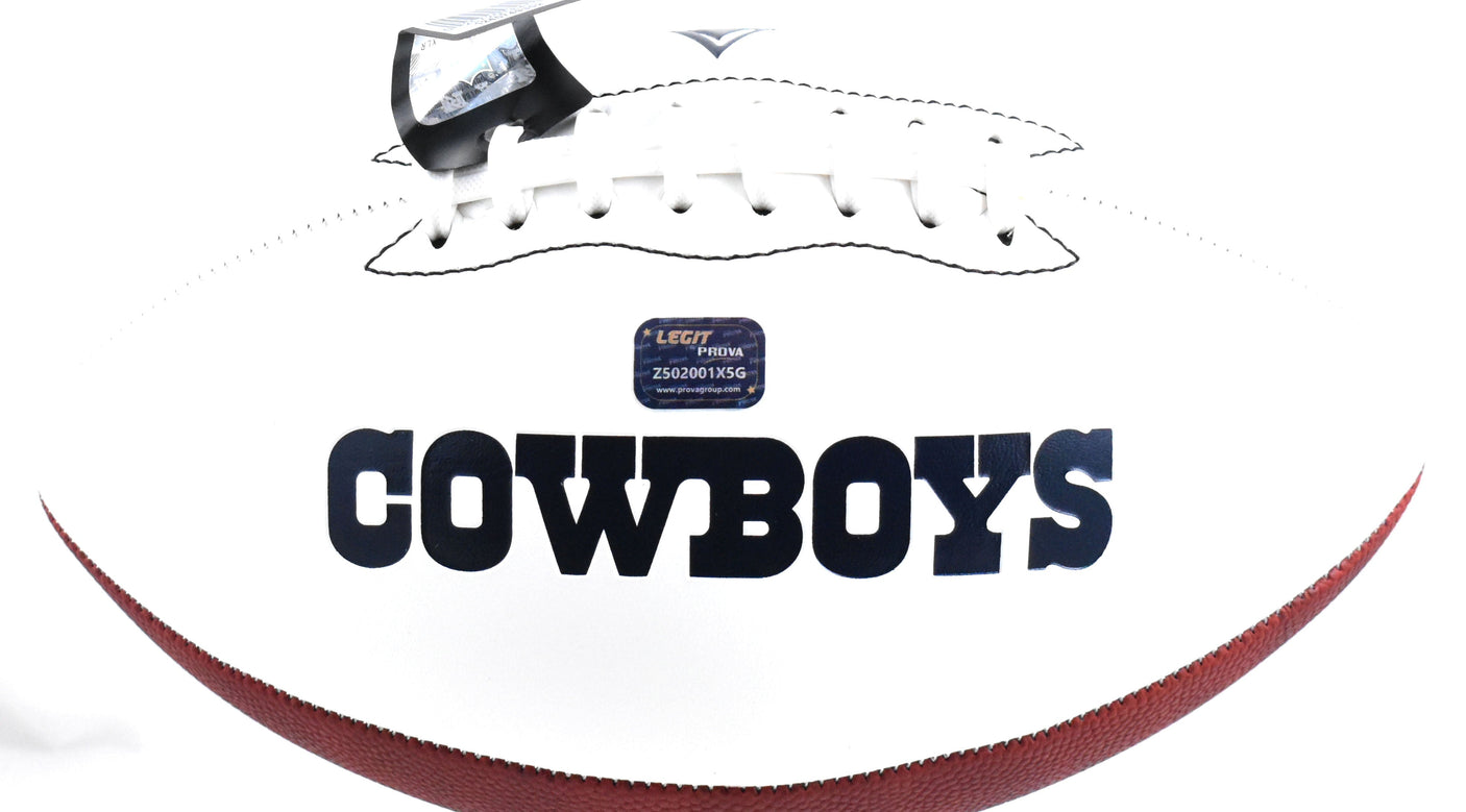 Brandon Aubrey Autographed Dallas Cowboys Logo Football - Prova *Black