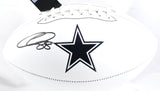 CeeDee Lamb Autographed Dallas Cowboys Logo Football - Fanatics *Black