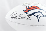 Patrick Surtain II Autographed Denver Broncos Logo Football- Beckett W Hologram