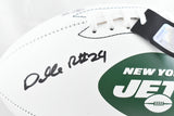 Darrelle Revis Autographed New York Jets Logo Football - Beckett W Hologram