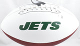 Darrelle Revis Autographed New York Jets Logo Football - Beckett W Hologram