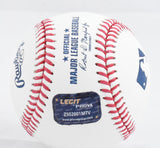 Pat Mahomes Autographed Rawlings OML Baseball - Prova *Blue