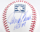 Johnny Bench Autographed Rawlings HOF OML Baseball w/HOF - Fanatics *Blue