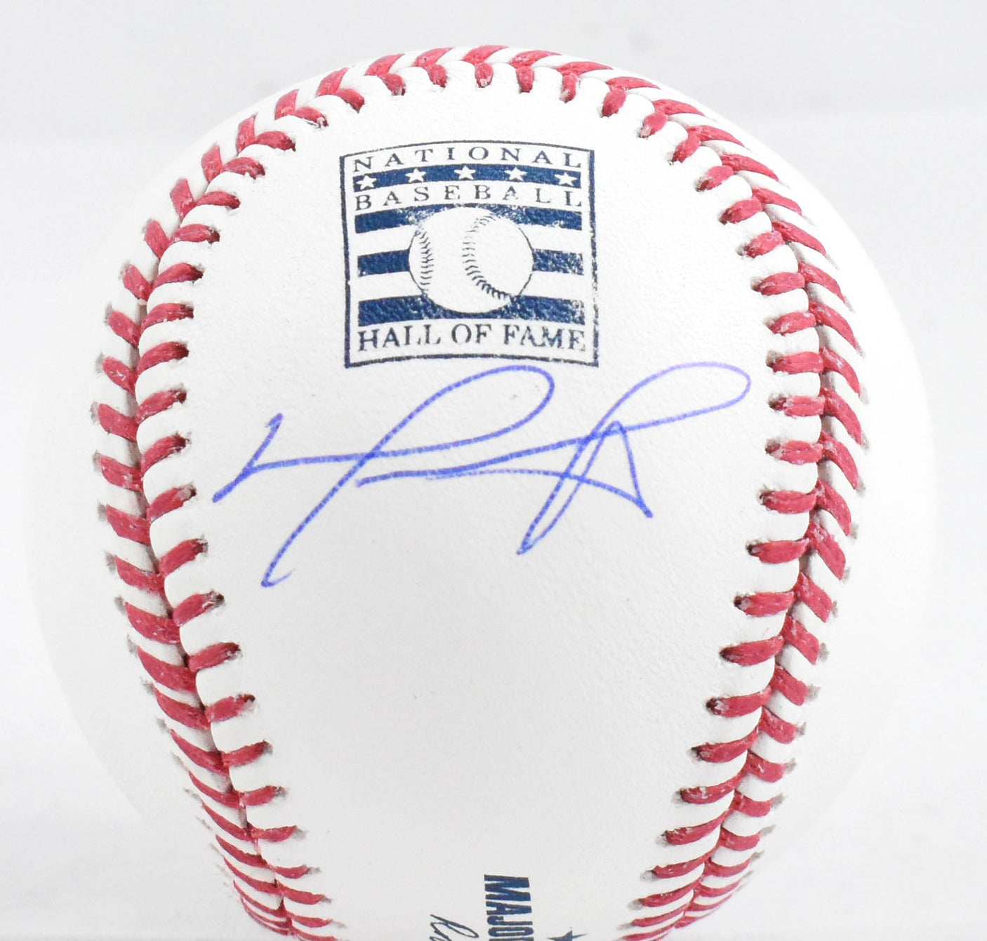 David Ortiz Autographed Rawlings OML HOF Baseball - Beckett W Hologram *Blue