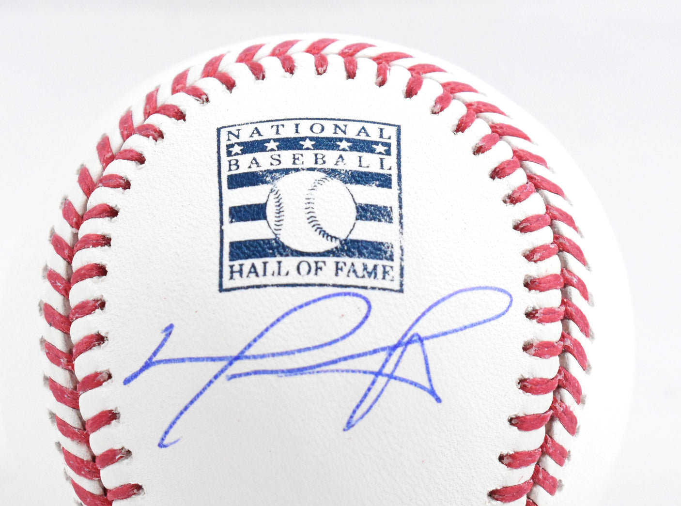 David Ortiz Autographed Rawlings OML HOF Baseball - Beckett W Hologram *Blue