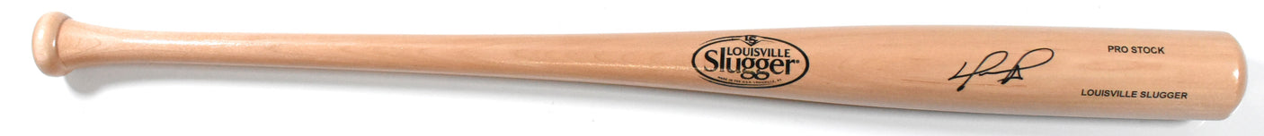 David Ortiz Signed Blonde Louisville Slugger Pro Baseball Bat - Beckett W Holo
