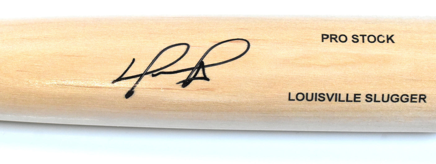 David Ortiz Signed Blonde Louisville Slugger Pro Baseball Bat - Beckett W Holo