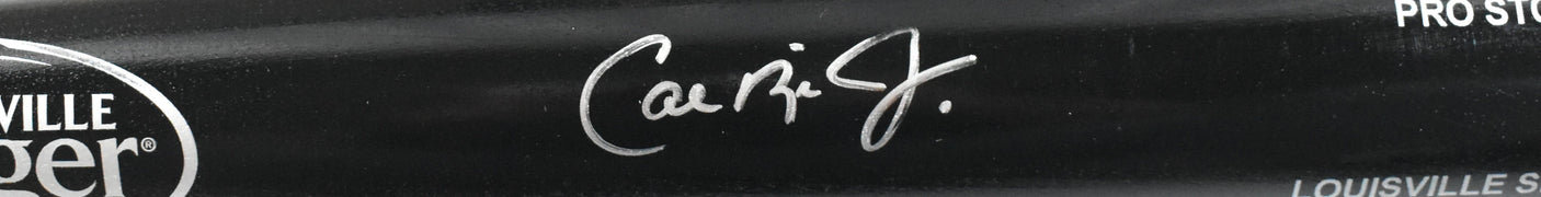 Cal Ripken Jr Autographed Black Louisville Slugger Pro Baseball Bat - Fanatics