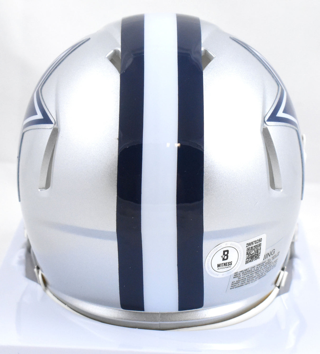 Dak Prescott Autographed Dallas Cowboys Speed Mini Helmet - Beckett W Hologram
