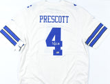 Dak Prescott Autographed Dallas Cowboys White Nike Game Jersey - Beckett W Holo