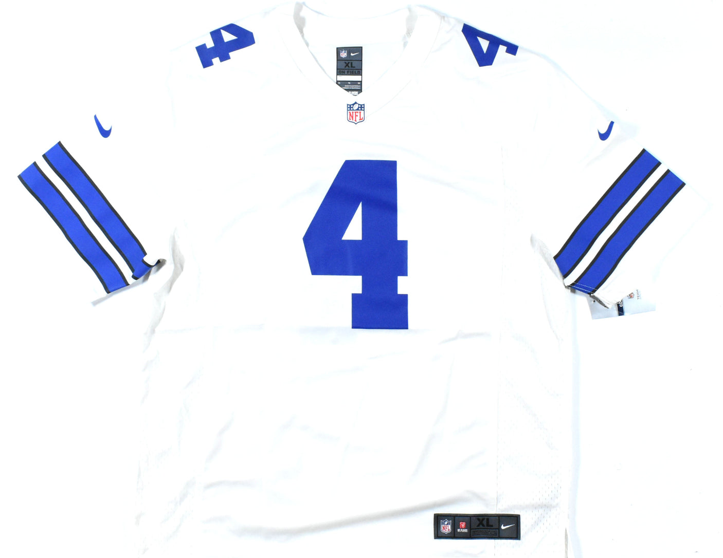 Dak Prescott Autographed Dallas Cowboys White Nike Game Jersey - Beckett W Holo