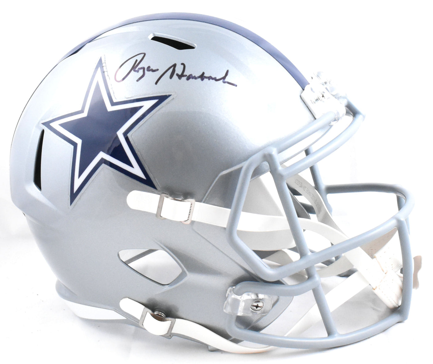 Roger Staubach Autographed Dallas Cowboys F/S Speed Helmet - Beckett W Hologram