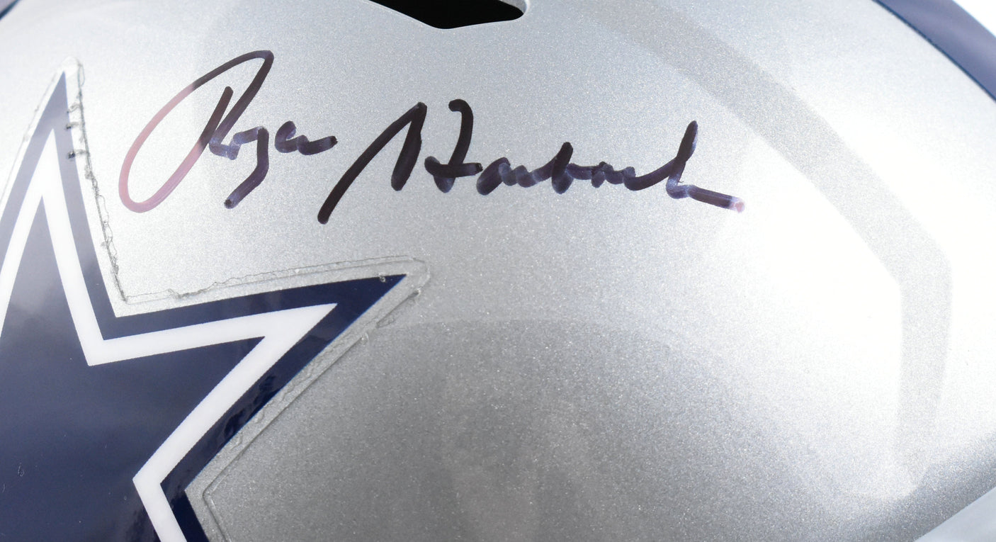 Roger Staubach Autographed Dallas Cowboys F/S Speed Helmet - Beckett W Hologram