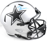 Roger Staubach Autographed Dallas Cowboys F/S Rave Speed Helmet - Beckett W Holo