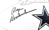 Roger Staubach Autographed Dallas Cowboys Logo Football - Beckett W Hologram