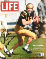 Roger Staubach Autographed Navy 8x10 Life Magazine Photo - Beckett W Hologram
