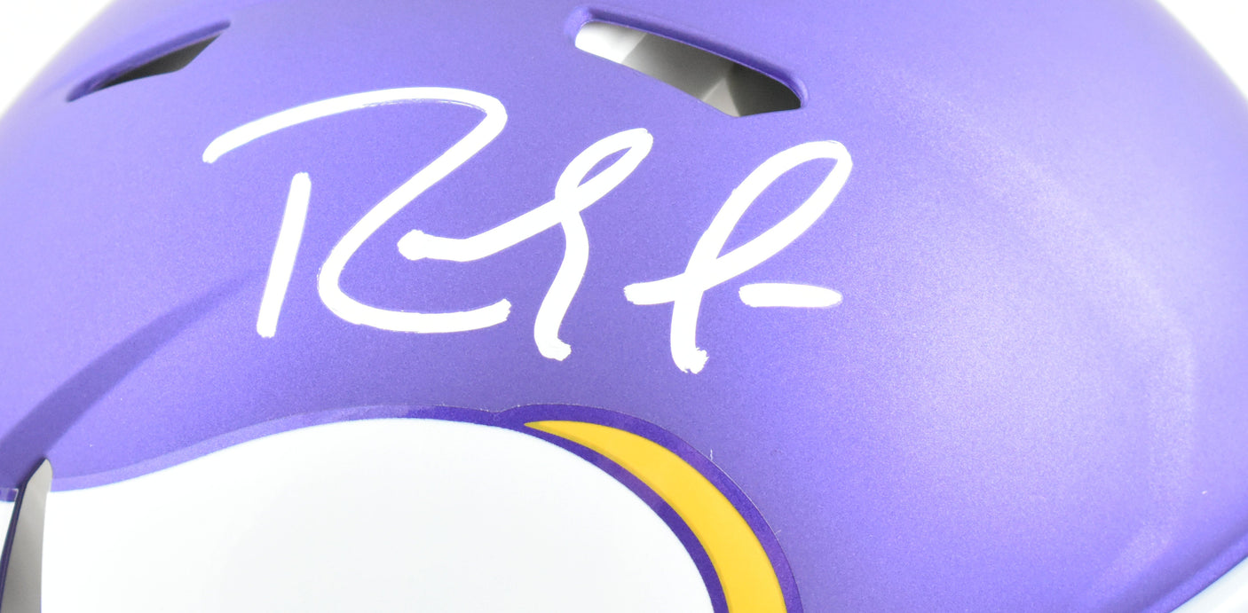 Randy Moss Autographed Vikings F/S Tribute Speed Authentic Helmet-Beckett W Holo