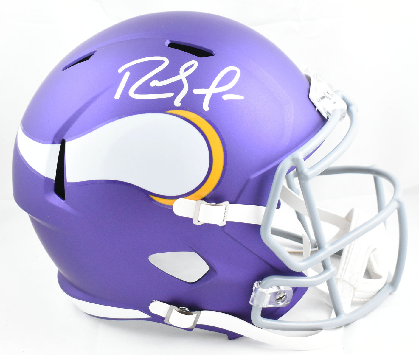 Randy Moss Autographed Vikings F/S Tribute Speed Helmet - Beckett W Hologram