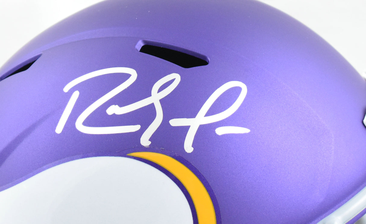 Randy Moss Autographed Vikings F/S Tribute Speed Helmet - Beckett W Hologram