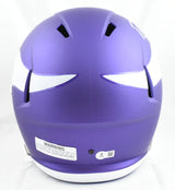 Randy Moss Autographed Vikings F/S Tribute Speed Helmet - Beckett W Hologram