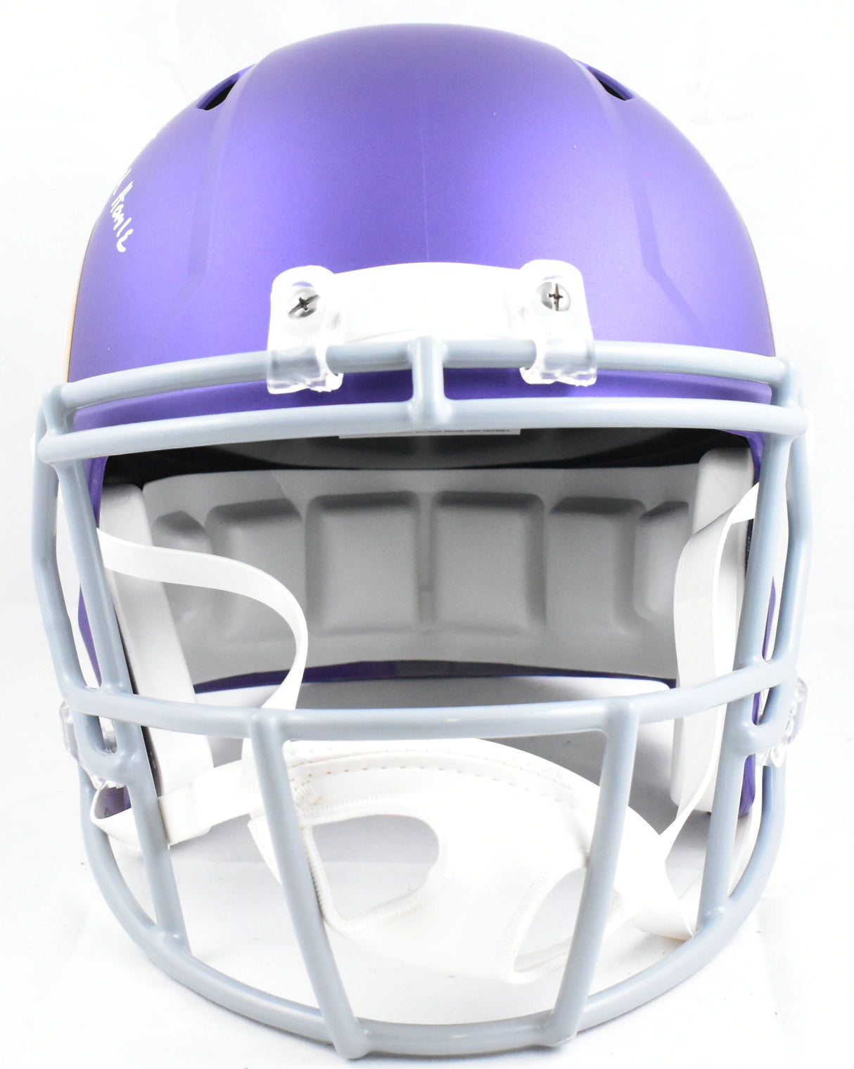 Randy Moss Signed Vikings F/S Tribute Speed Helmet Straight Cash- Beckett W Holo