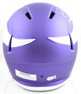 Randy Moss Signed Vikings F/S Tribute Speed Helmet Straight Cash- Beckett W Holo