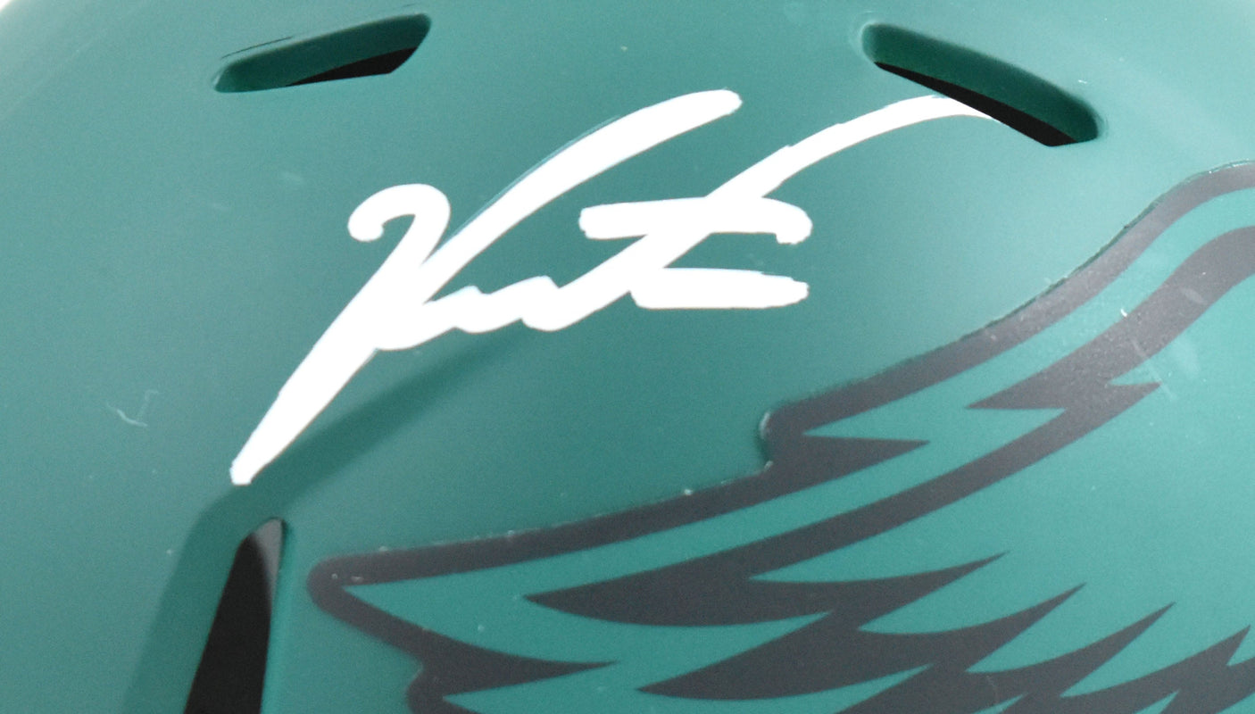 Jalen Carter Autographed Eagles Rave Speed Mini Helmet - Beckett W Hologram