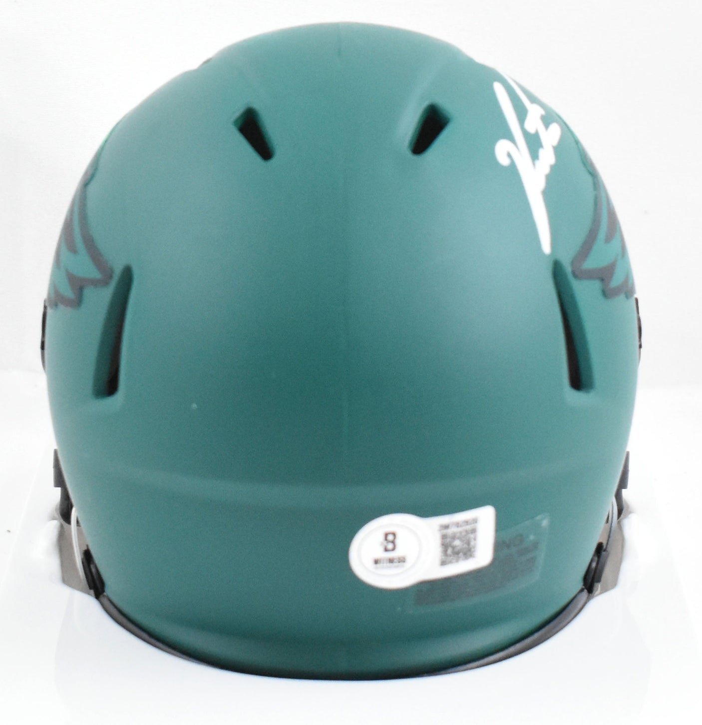 Jalen Carter Autographed Eagles Rave Speed Mini Helmet - Beckett W Hologram