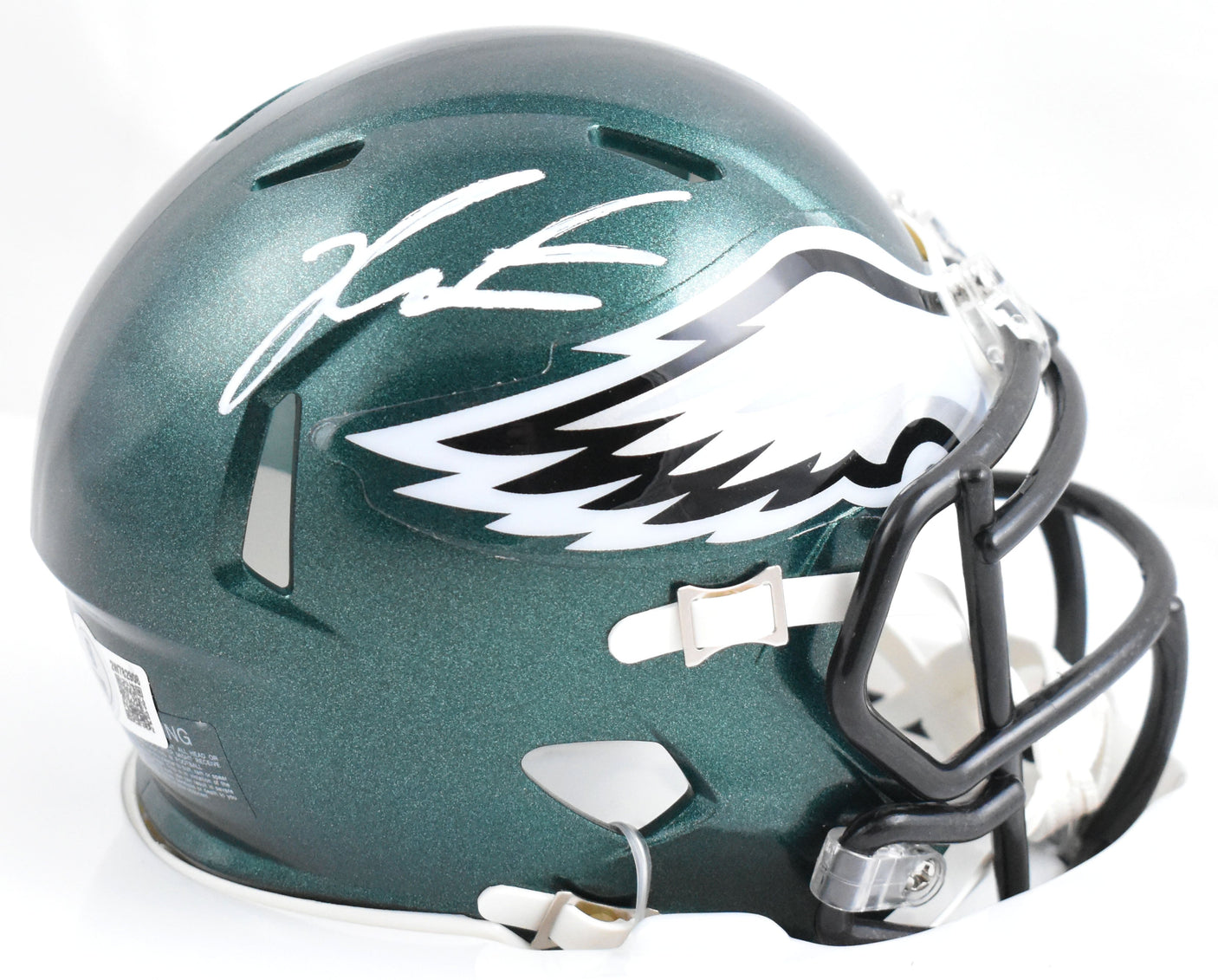 Jalen Carter Autographed Philadelphia Eagles Speed Mini Helmet - Beckett W Holo