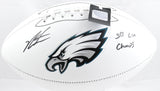 Jalen Carter Autographed Philadelphia Eagles Logo Football - Beckett W Hologram