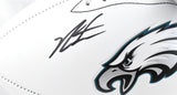 Jalen Carter Autographed Philadelphia Eagles Logo Football - Beckett W Hologram