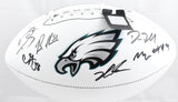 (6) Multi Player Signed Autographed Eagles Logo Football - Beckett W Hologram