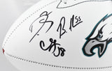(6) Multi Player Signed Autographed Eagles Logo Football - Beckett W Hologram