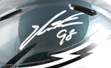 Jalen Carter Autographed Eagles F/S Speed Authentic Helmet - Beckett W Hologram