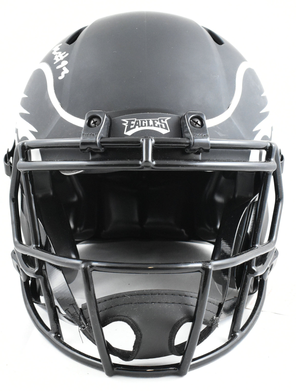 (6) Multi Player Signed Eagles F/S Eclipse Speed Authentic Helmet-Beckett W Holo