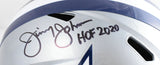 Jimmy Johnson Signed Dallas Cowboys F/S Speed Helmet w/HOF - Beckett W Hologram