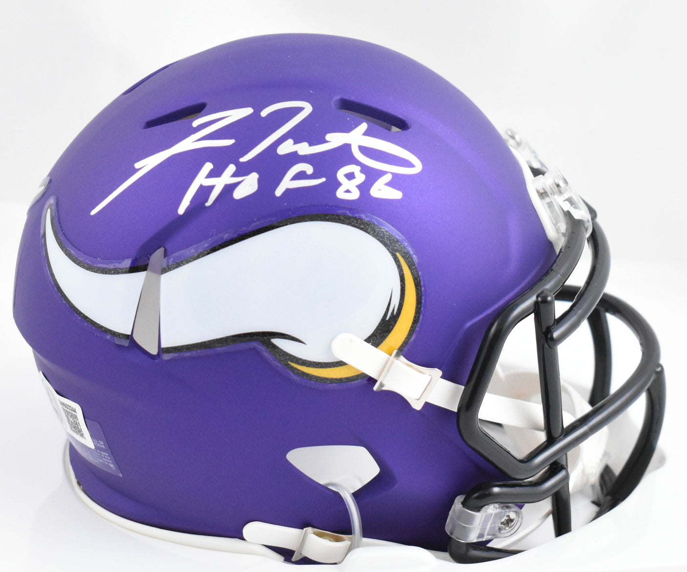 Fran Tarkenton Signed Minnesota Vikings Speed Mini Helmet w/HOF - Beckett W Holo