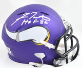 Fran Tarkenton Signed Minnesota Vikings Speed Mini Helmet w/HOF - Beckett W Holo