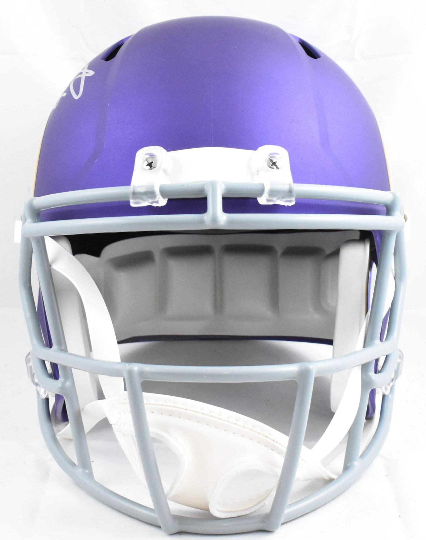 Fran Tarkenton Autographed Vikings F/S Tribute Speed Helmet w/HOF - Beckett W Holo